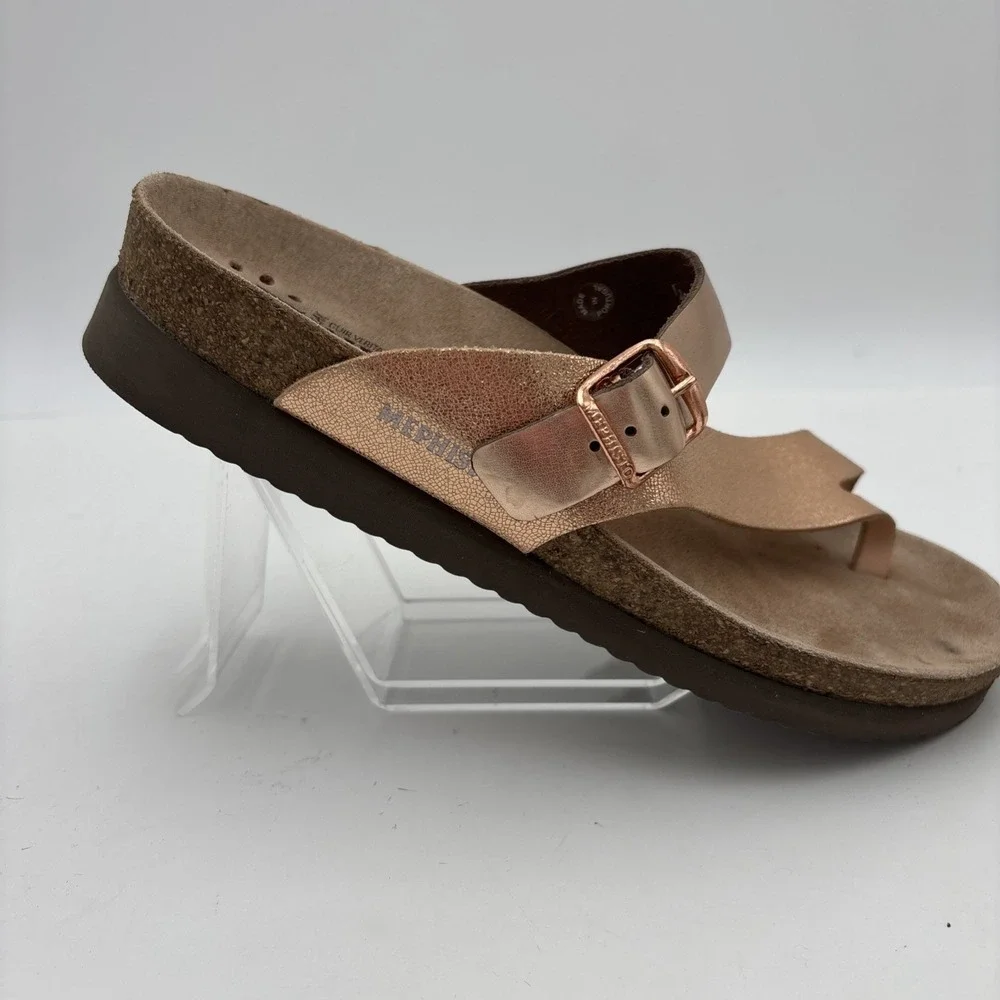 Mephisto  Helen Golden Sandals ladies size 8 Eur 39